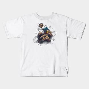 Fishing Star Space Kids T-Shirt